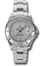 Rolex — Rolex Yacht-Master Midsize Platinum Dial on Oyster 168622 With Box — Watch — resale