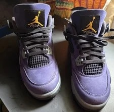 Air Jordan — Air Jordan 4 Retro Lakers Imperial — Sneaker — resale