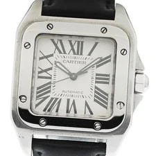 Cartier — Cartier Santos 100 MM W20106X8 Silver Dial Automatic Boy's Watch_957889 — Watch — resale
