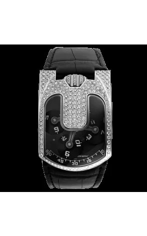 Worldofluxuryus — Urwerk 18K White Gold & Diamonds — Watch — resale