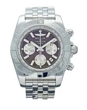 Breitling — Breitling Chronomat AB0110 44mm Stainless Steel Brown Dial Automatic — Watch — resale