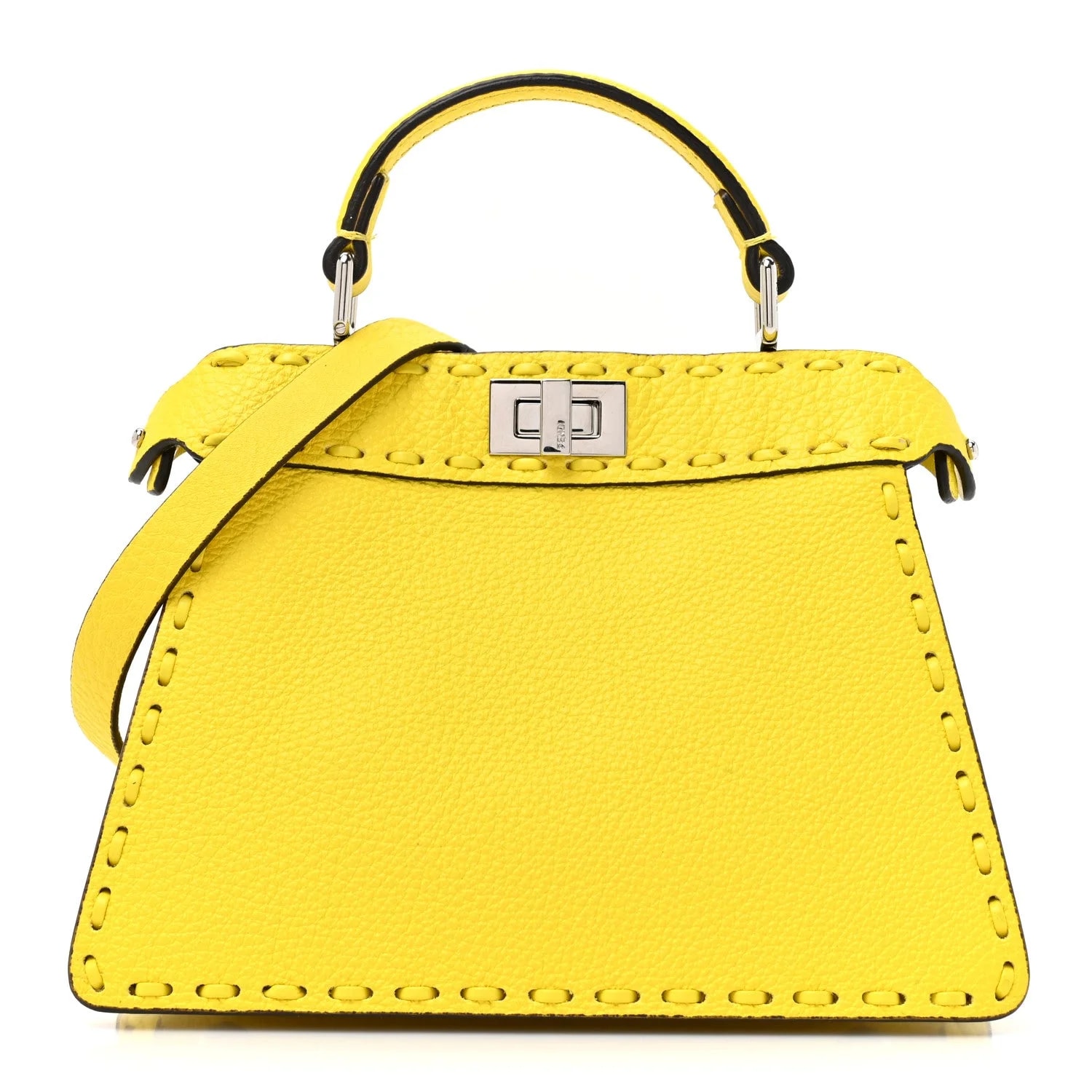 Fendi — Cuoio Roma Sellerissima Petite Peekaboo I SEE U Satchel Pomelo — Handbag — resale