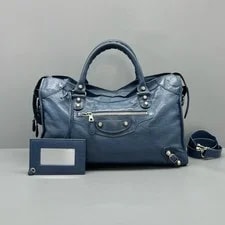 Balenciaga — Balenciaga the City 2Way Motorcycle Y2K Authentic Auth — Handbag — resale