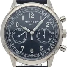 Patek Philippe — Patek Philippe Complication Chronograph 41mm Blue 5172G-001 K18WG / Leather ... — Watch — resale