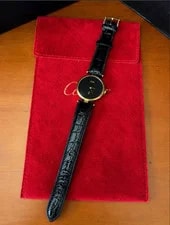 Cartier — Cartier Must Vendome Onyx Black Dial Vermeil 925 Quartz 590004 Pouc — Watch — resale
