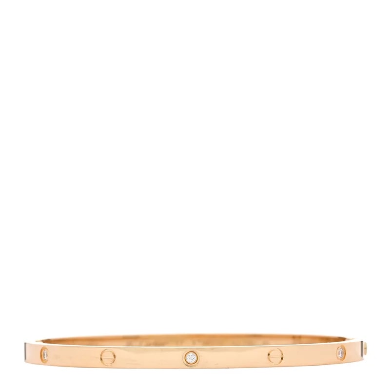 Cartier — 18K Yellow Gold 6 Small Love Bracelet 17 — Jewelry — resale