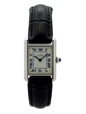 Cartier — Cartier Must de Tank Argent 925 SM Quartz 6057002 New Battery — Watch — resale