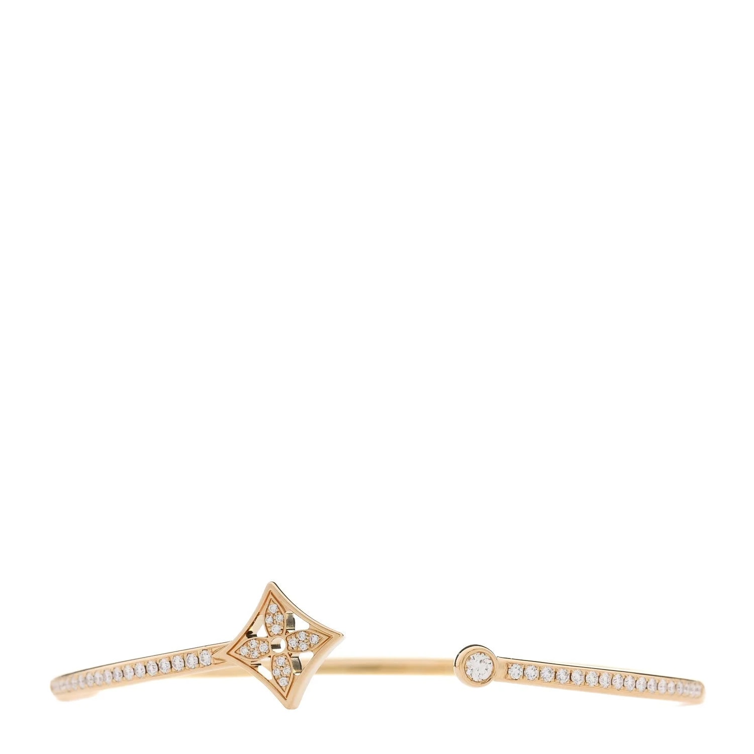 Louis Vuitton — 18K Yellow Gold Pave Idylle Blossom Twist — Jewelry — resale