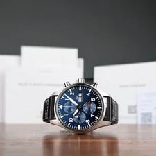 IWC — 2025 Virtually Unworn Never Polished Complete Set IWC Pilot Chronograph IW378003 — Watch — resale
