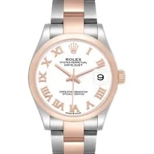 Rolex — Rolex Datejust 31 Midsize Steel Rose Gold White Dial 278241 — Watch — resale