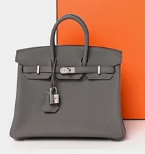 Hermès — Hermès Birkin 25 Satchel Top Handle Turn Lock W/ Lock — Handbag — resale