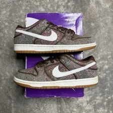 Nike SB — Size 9.5M |DH7534-200 Nike SB Dunk Low Pro Paisley Cacao — Sneaker — resale