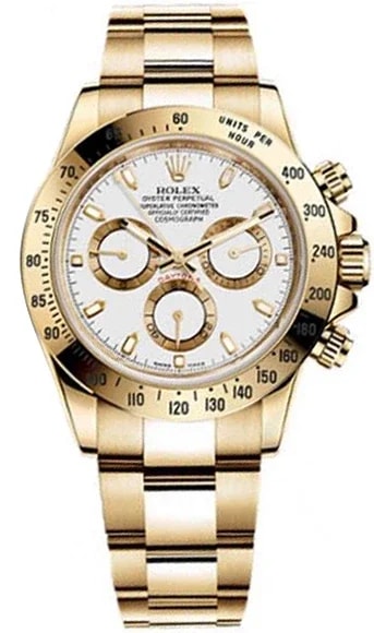 Worldofluxuryus — Rolex Daytona Chronograph 18K Yellow Gold — Watch — resale