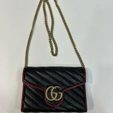 Gucci — Gucci GG Marmont Logo Trim Quilted - Very Good #510814 — Handbag — resale