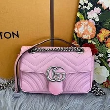 Gucci — Gucci GG Marmont 22 Matelassé Chain Crossbody — Handbag — resale