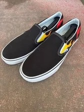 VANS — 10.0US Nozomi Vans Pattern Fire Slip-Ons LTD Collection Origin — Sneaker — resale