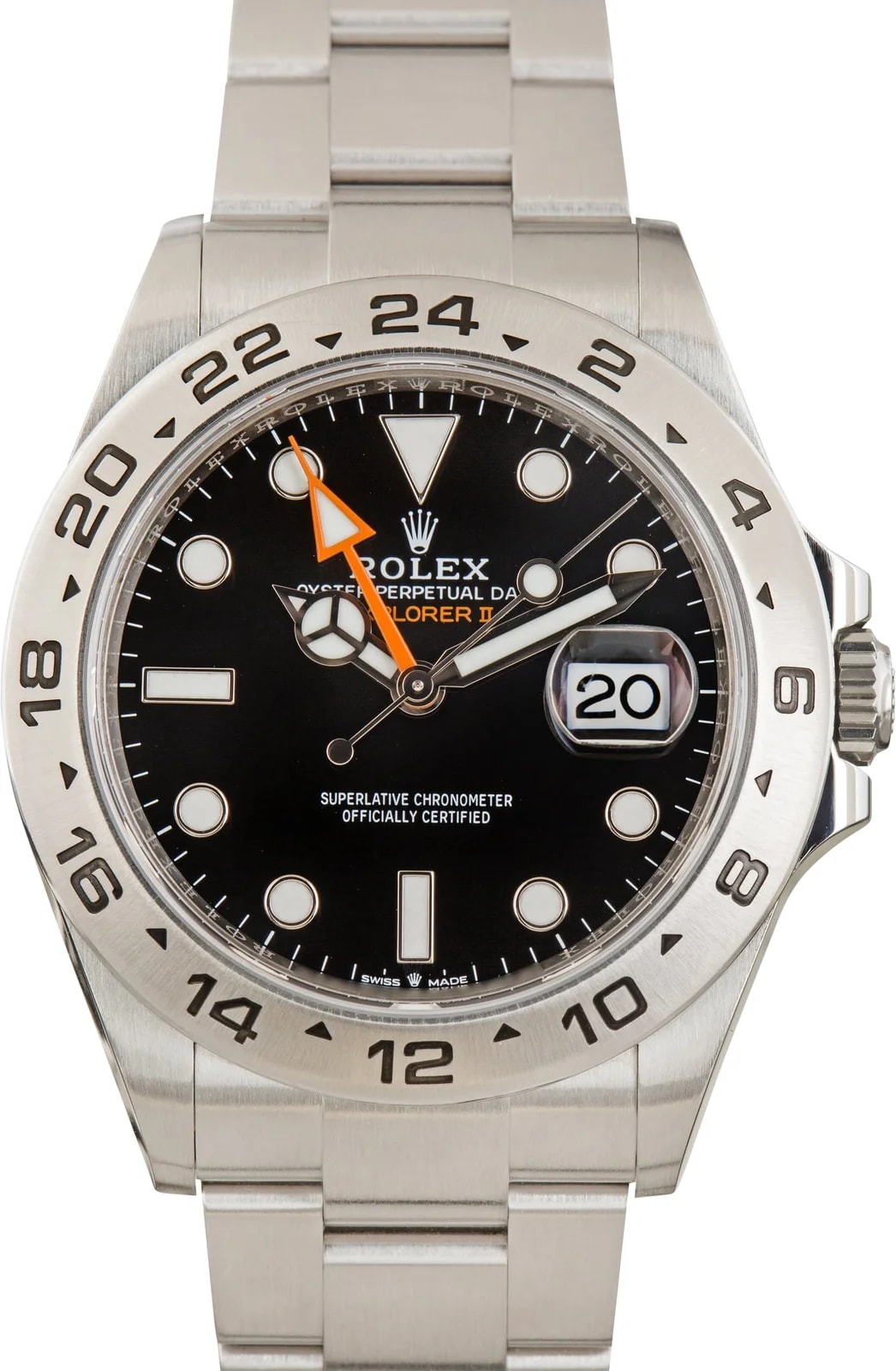 Rolex — Steel Rolex Explorer II Ref 226570 Black Chromalight Dial — Watch — resale
