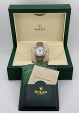 Rolex — Rolex Datejust 16234 White Roman Dial 18K White Gold Stainless Steel — Watch — resale