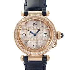 Cartier — Cartier Pasha WJPA0020 Pink Gold Diamond 35.0mm Silver Dial Automatic #YKW160 — Watch — resale