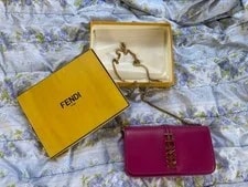Fendi — Fendi Graphy Chain Mini Wallet Crossbody — Handbag — resale