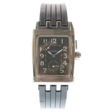Jaeger-LeCoultre — Jaeger-lecoultre Reverso Gran Paul Duo Manual Wind Rubber Belt Silver — Watch — resale