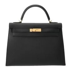 Hermès — Hermes Kelly 32 Outside Stitched × Hardware Voile #W168 — Handbag — resale