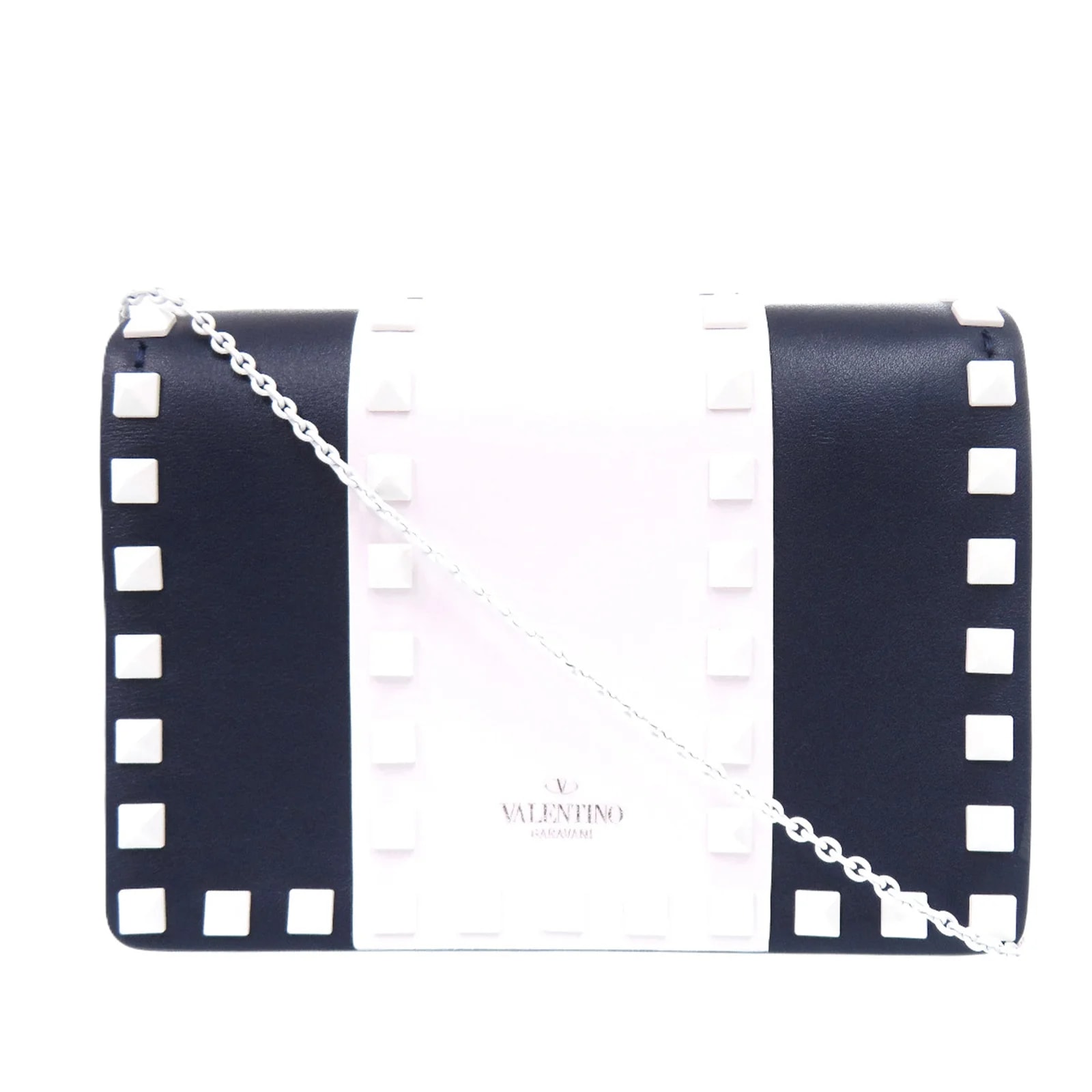 Valentino — Smooth Free Rockstud Spike Crossbody — Handbag — resale