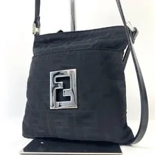 Fendi — Fendi Sacoche Logo Plate — Handbag — resale