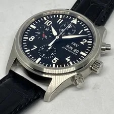IWC — IWC Pilot Chronograph Automatic IW371701 Black Silver — Watch — resale