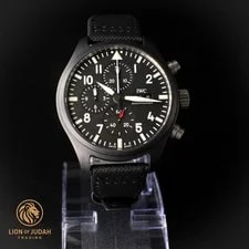IWC — Full Set IWC Pilots Chronograph TOP GUN Black Dial 44.5MM IW389101 — Watch — resale