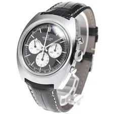 Breitling — Breitling Long Playing 9657 38mm SS Black Dial Hand-Wind Chronograph #C090 — Watch — resale