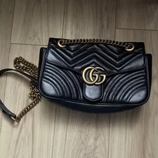 Gucci — Authentic Gucci GG Marmont Quilted Mini 21cm Compact — Handbag — resale