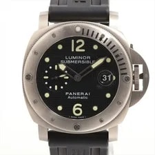 Panerai — Panerai Luminor Submersible PAM00025 TI SS & Rubber AT Black Dial — Watch — resale