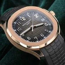 Patek Philippe — Patek Philippe Aquanaut 40mm Brown 18K Rose Gold Rubber Strap SET 5167R-001 — Watch — resale