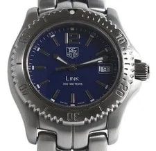 Tag Heuer — Tag Heuer WT1211 Link Blue Dial Quartz Working Authentic Dress — Watch — resale
