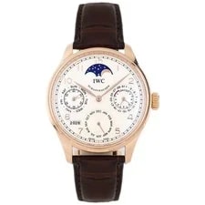 IWC — IWC Portugieser Perpetual Calendar Rose Gold Silver Dial 44mm IW502306 Full Set — Watch — resale