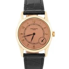 Patek Philippe — Patek Philippe Calatrava Pink 18K Rose Gold 33mm Automatic 5000R BOX — Watch — resale
