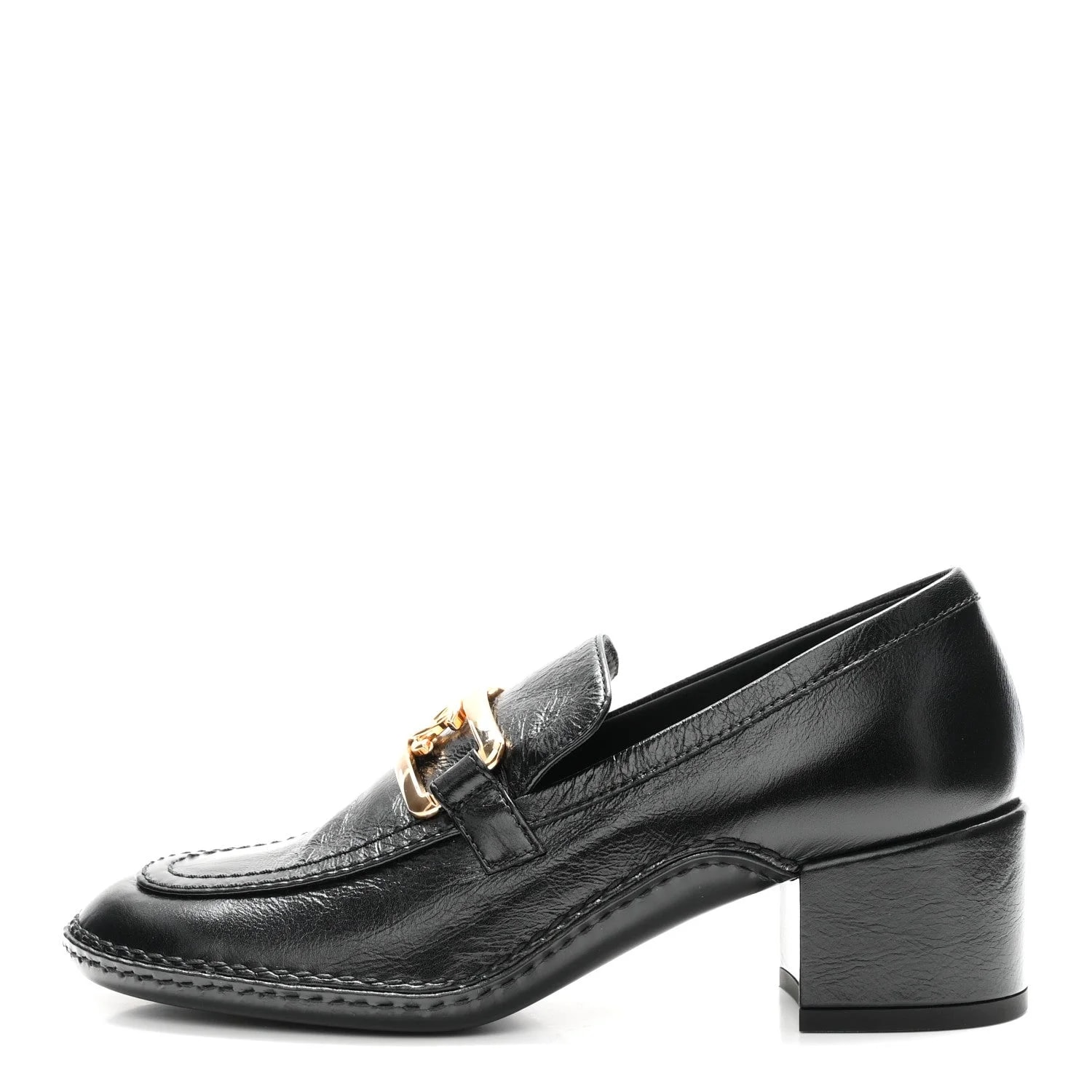 Chanel — Shiny Metal CC 37 — Designer Shoe — resale
