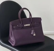 Hermès — Auth Hermès Birkin 35 Cassis N5 PHW Collector — Handbag — resale