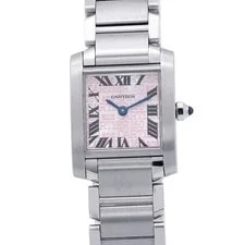 Cartier — Cartier Tank Francaise SM SM/H27mm W20mm Stainless Steel Pink Dial W51035Q3 — Watch — resale
