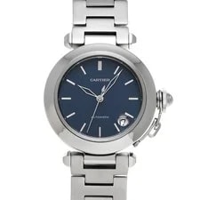 Cartier — Cartier Pasha C W31014M7 ( 2324) 35mm Stainless Steel Blue #WW2794 — Watch — resale