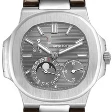 Patek Philippe — Patek Philippe Nautilus Moonphase White Gold 5712G 5712 Box Papers — Watch — resale