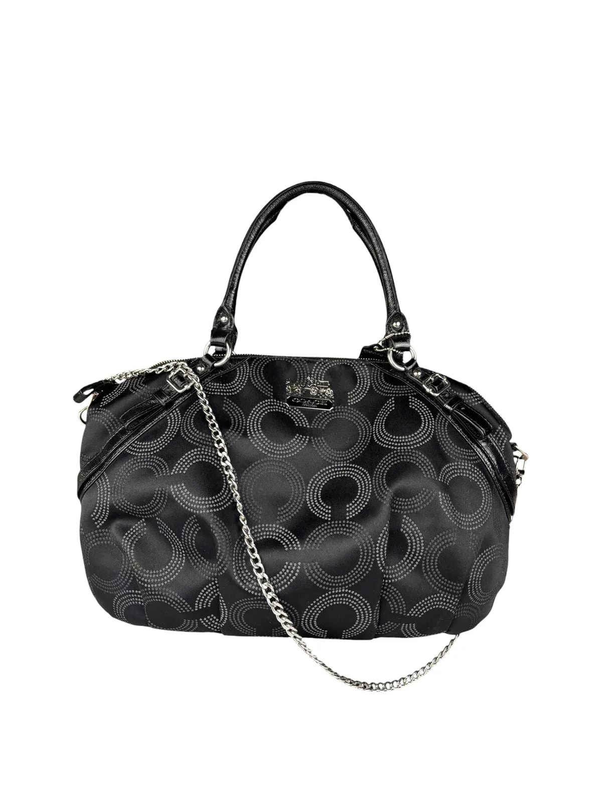 Coach — Coach Vinatge Madison Dotted Op Art Sophia Satchel Two-Way — Handbag — resale