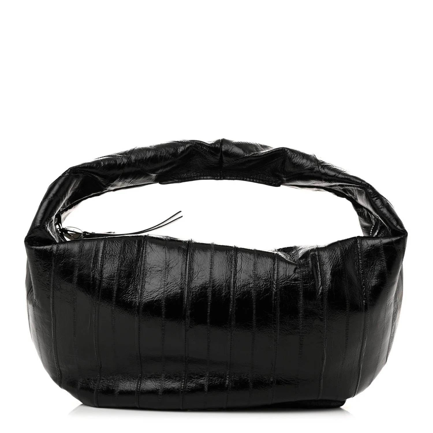 Khaite — Glossy Eelskin Embossed Medium Olivia Hobo — Handbag — resale