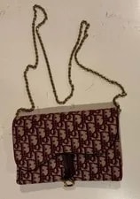 Dior — Dior Medium Saddle With Chain Monogram — Handbag — resale