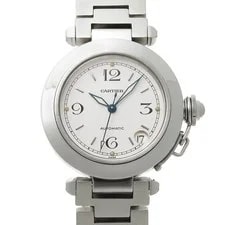 Cartier — Cartier Pasha C W31015M7 ( 1031) 35mm Stainless Steel White #WW6826 — Watch — resale