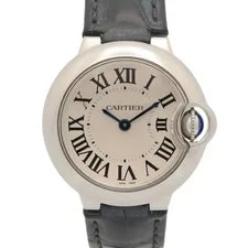 Cartier — Cartier Ballon Bleu Stainless Steel Leather Silver W69018Z4 Fr — Watch — resale