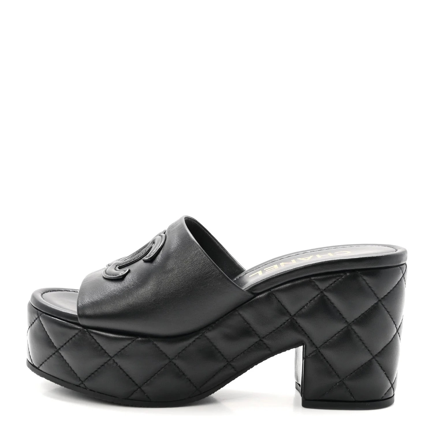 Chanel — CC Platform Mules 37.5 — Designer Shoe — resale