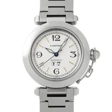 Cartier — Cartier Pasha C W31044M7 ( 2475) 35mm Stainless Steel White #WW2961 — Watch — resale