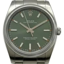 Rolex — Rolex Oyster Perpetual 34 114200 Olive Green Stainless Steel Automatic #OK614 — Watch — resale